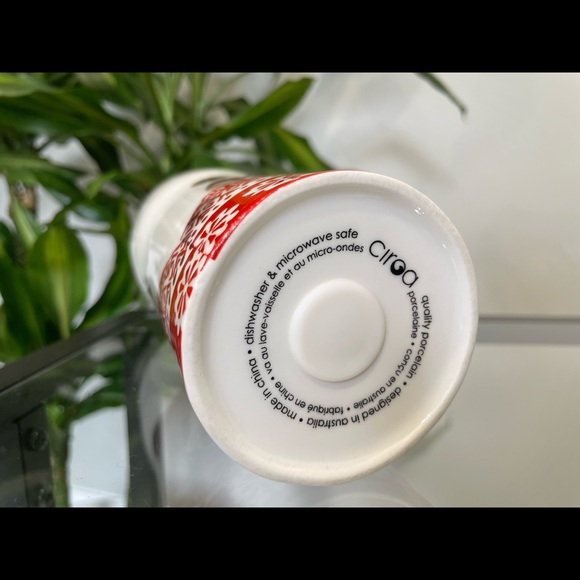 Ciroa Bear Travel Mug 7" Tall Ceramic Latte Cup Insulated Lid Winter Cute - Picture 6 of 9